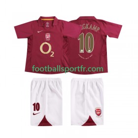 Tenue Arsenal BERGKAMP 10 2006 Retro Enfant Domicile 2005 Maillot de Foot